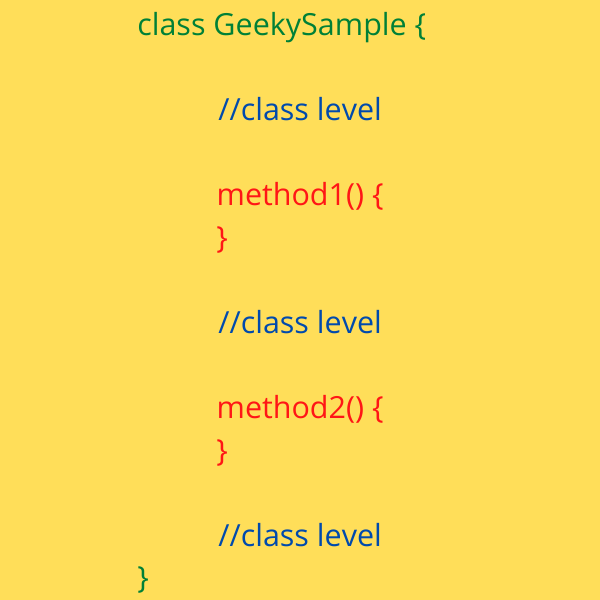java variables class level